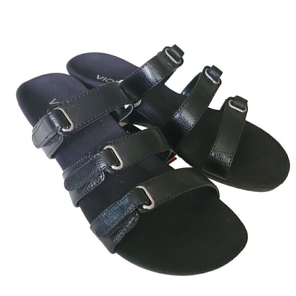 Vionic Shoes - Vionic Orthoheel Black Sandals, Woman's Black Strappy Sandals